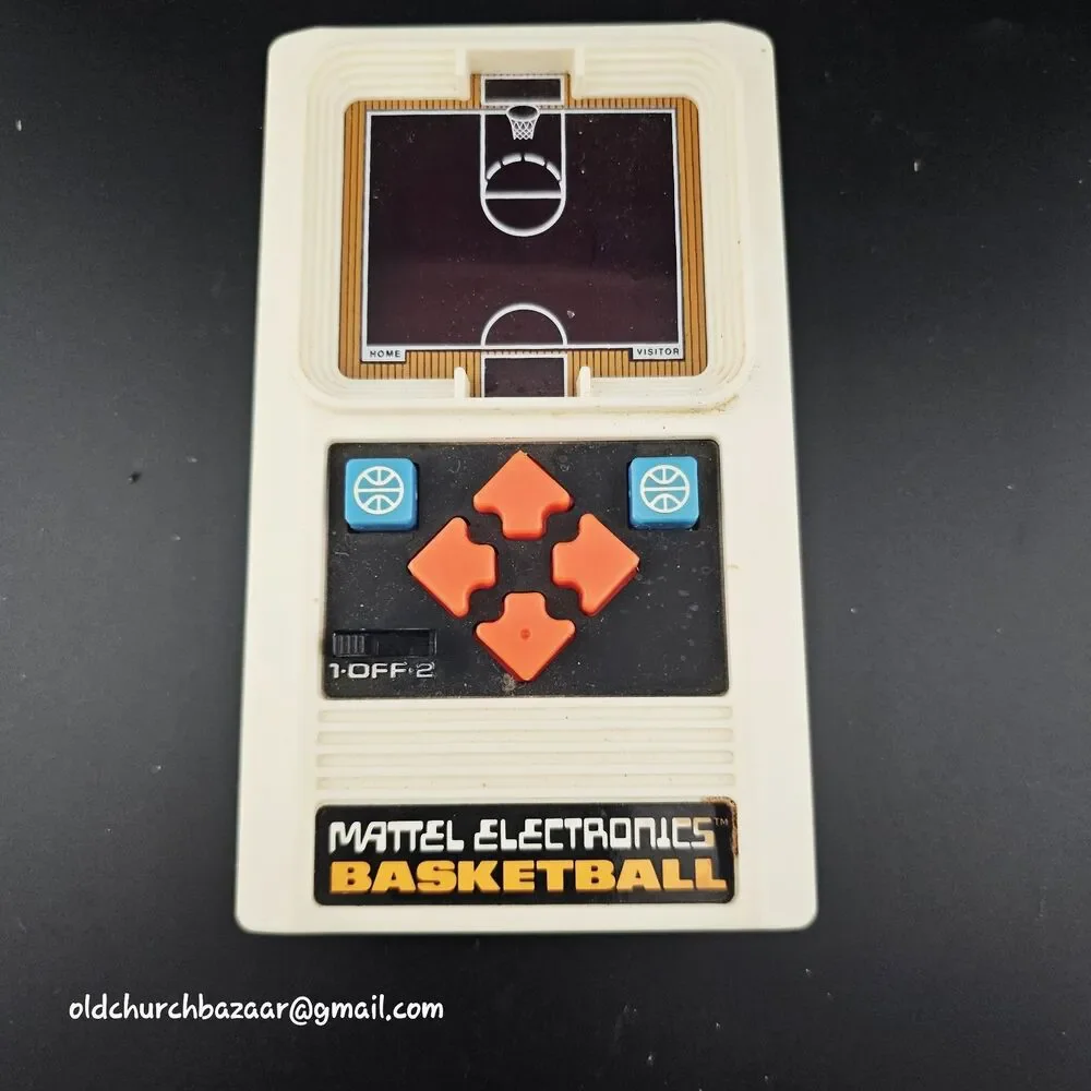 1978 Mattel Electronics Basketball Handheld Video Game Tested & Works Vintage